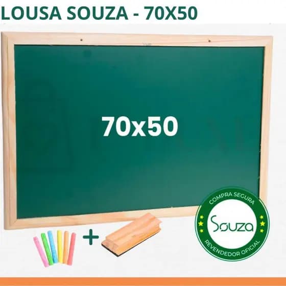 Quadro Lousa Verde Escolar 70x50