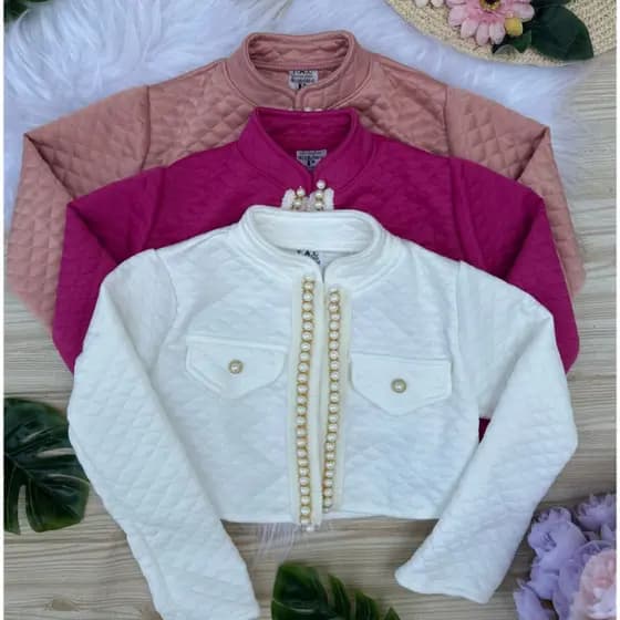 Bolero infantil meninas 02 ao 08 premium blogueirinha