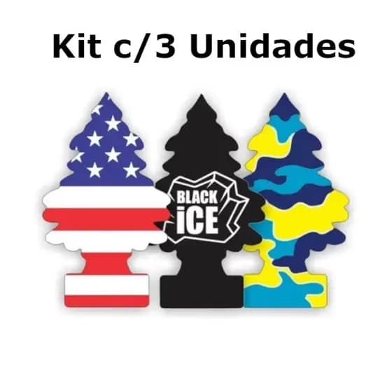 Kit 3 Cheirinho De Carro Aromatizante Pinheiro Cheiroso Aromatizador De Veículo