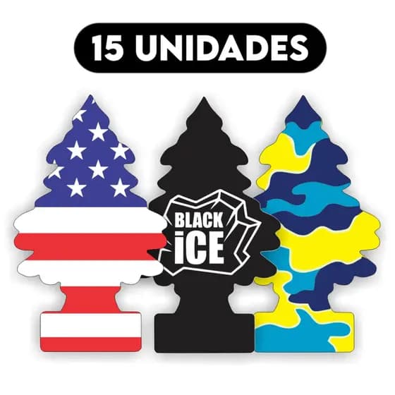 Kit 15 Cheirinho Aromatizante Automotivo Para Carro Cheiroso Pinheiro