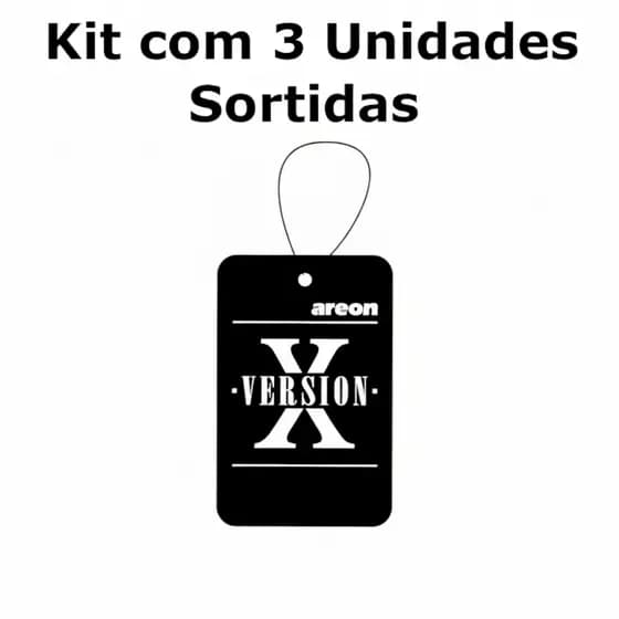Kit 3 Cheirinho Areon Aromatizante Para Carro Aromatizador Automotivo X Version Original