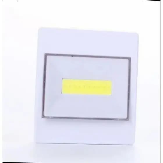 HYQ0015 Luminária De Led Quadrada Emergencia Sem Fio Imã Pilha Parede Sobrep