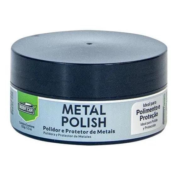 Polidor e Protetor De Metais Metal Polish Nobrecar 150g, LIMPA E PROTEJE CONTRA OXIDAÇOES