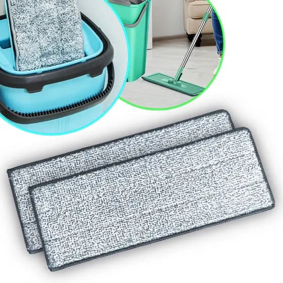 Refil Mop Flat Esfregão Rodo Lava E Seca Lenço Para Mop Microfibra