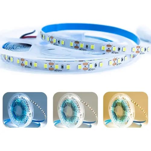 Fita Led 2835 6000k/3000k 5mts 10w/m 120 Leds/m 12v Ip20 Luz Branco-neutro 4000k