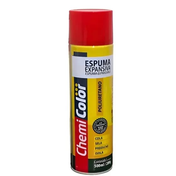 Espuma expansiva pu 500ml, espuma de expansao para portas e janelas.