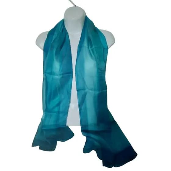 Scarf lenço indiano em seda pura tyde dye
