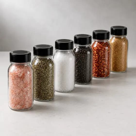 KIT Potes 120ml, 200ml ou 300ml de Tempero para Cozinha + Etiquetas 3D + ENVIO IMEDIATO