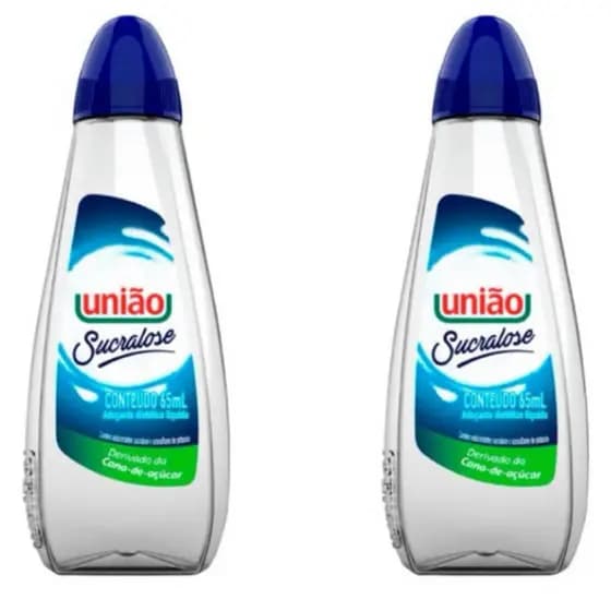 kit 02 Unidades Adoçante União Sucralose Líquido 65ml
