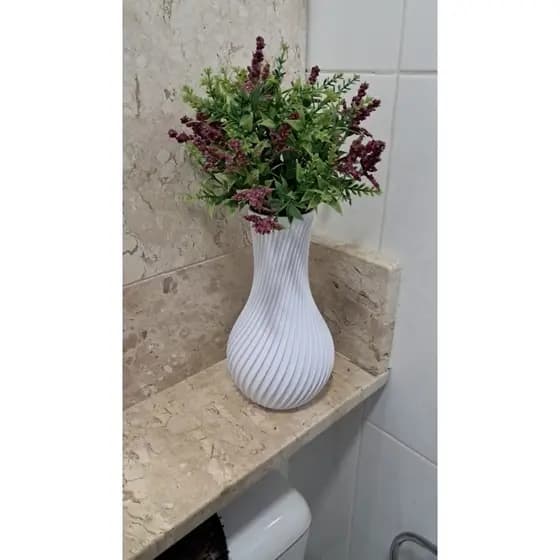 Vaso Decorativo Espiral 3D