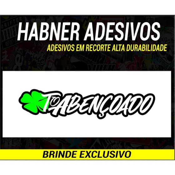 Adesivo to abençoado (15x4cm)