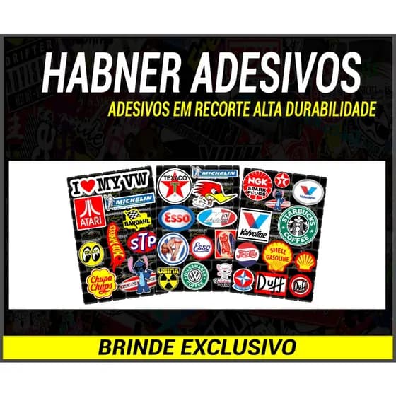 Kit 3 Cartelas de Adesivos Retrô Vintage Fusca Antigo
