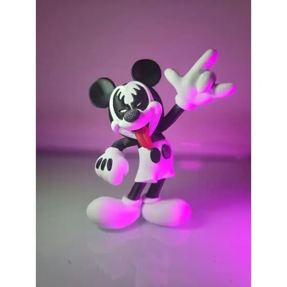 Mickey Mouse 3D Versão Kiss Presente/Decoração/Enfeite/Geek/Rock