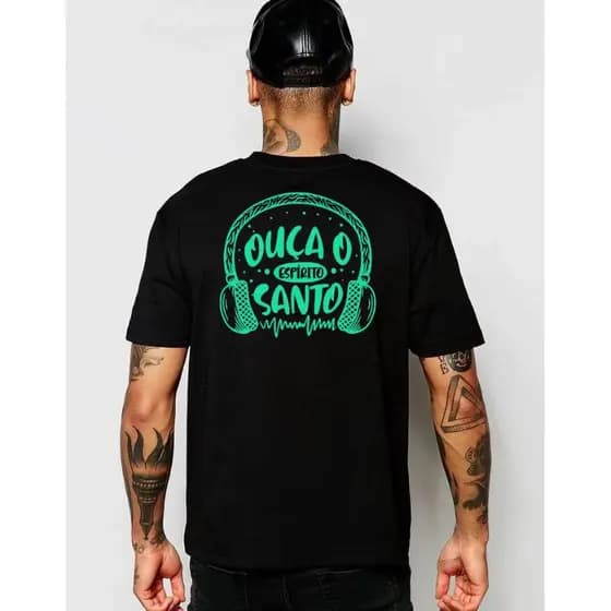Camiseta masculina estampada 100% algodão , T-shirt camiseta cristã feminina e masculina - LANÇAMENTO