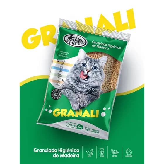 Granulado Higiênico De Madeira Para Roedores Terrestre 10 Kg
