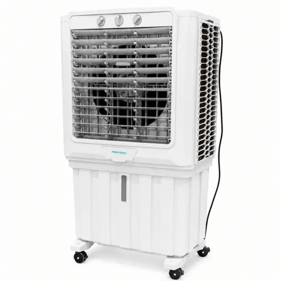 Climatizador De Ar Portátil Potente 70 Litros Industrial Comércio Igreja Polo Clima Ventilador Forte