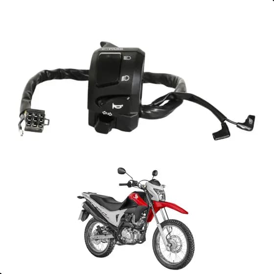 Chave Luz Hda NXR 160 Bros ES ESD ESDD 2015 em diante Com Lampejador Esquerda