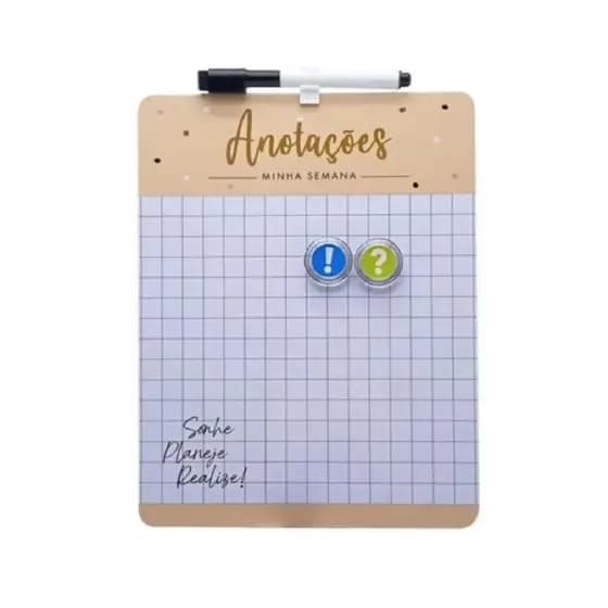 Quadro Lousa Magnética Planejamento Anotações Semana Mod 3