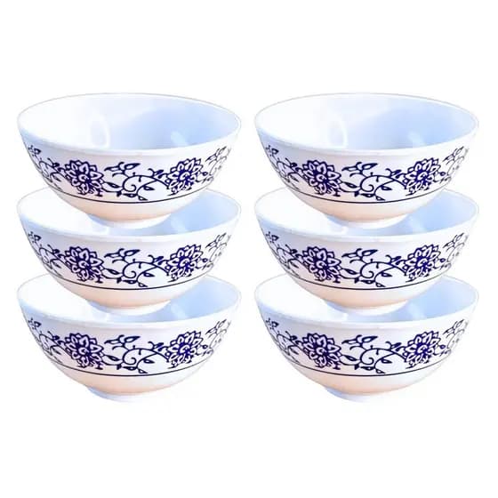 6 Tigelas Bowl Cumbuca p/ Sobremesa em Melamina 720ml