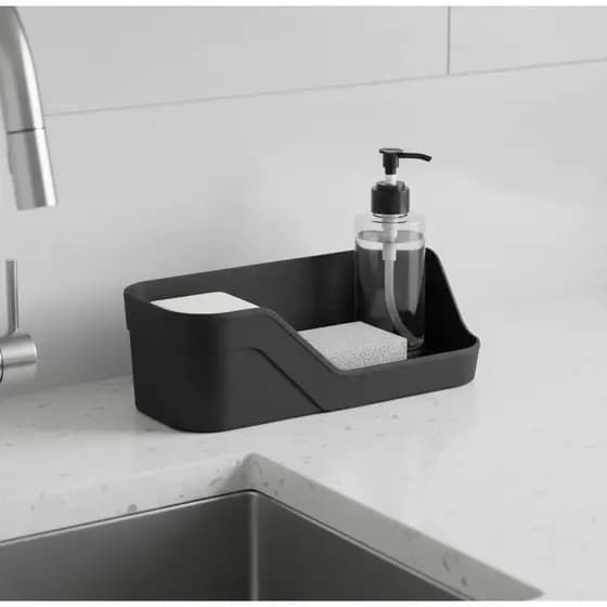 Organizador De Pia Trium Compacto Porta Detergente Bucha Ou