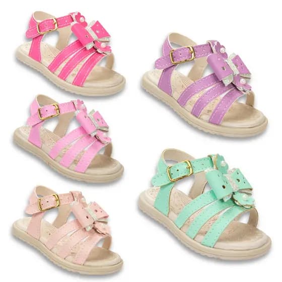 Sandalia menina bebe infantil super confortavel linha premium 16 ao 22 /801