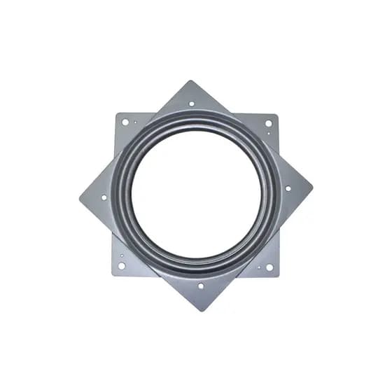 Rodízio Prato Giratório de 155 X 155 Mm Em Aço Zincado Para Mesa Tampo Giratória - Mk