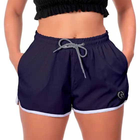 Shorts Feminino Lisos Soltinho Saída de Praia Academia Treino Dia a Dia Casual Moda Verão Leve e Confortável