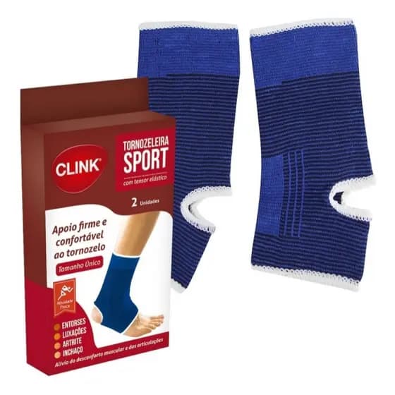 Tornozeleira Sport Poliéster Com 2 Unidades Clink