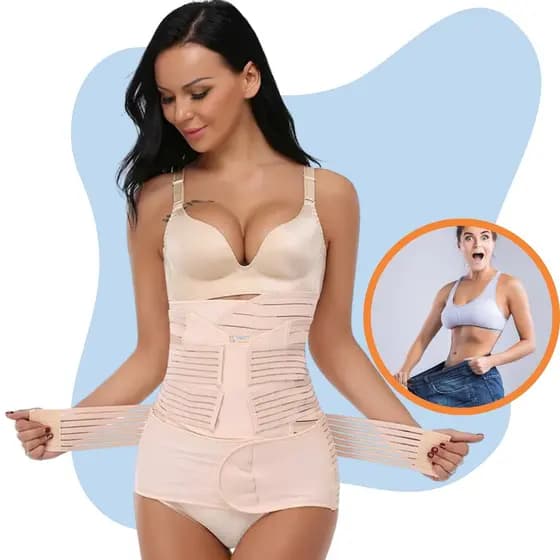 Cinta Compressora Abdominal para Pós-Parto — Suporte e Modelagem