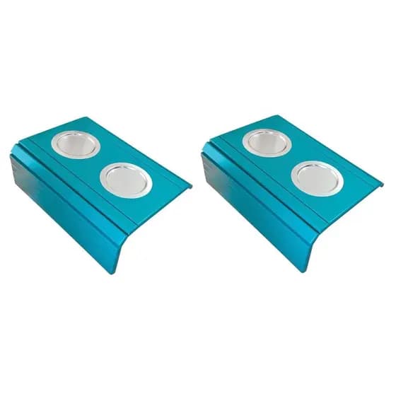 Kit 02un Esteiras Para Braço De Sofá Tiffany Com Porta Copos Alumínio.