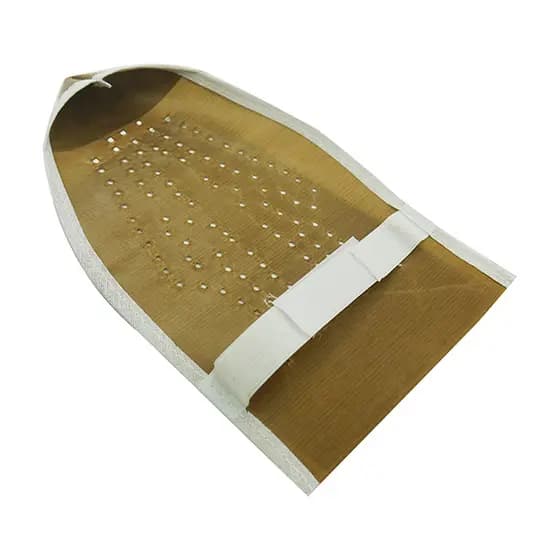 Capa Sapata Anti Brilho Para Ferro De Passar Roupa Doméstico Protetor Universal Fecha Com Velcro