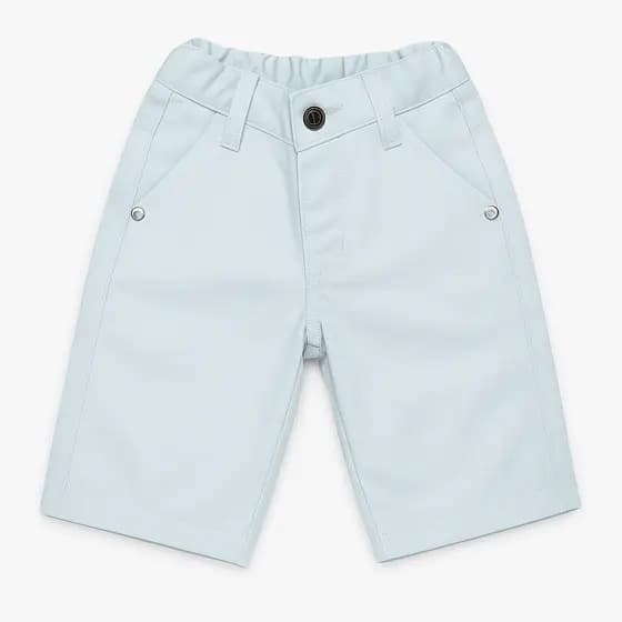 Bermuda Vermelho e Branco Infantil Casual Menino Cintura Elástica com Bolsos Natal e Ano novo