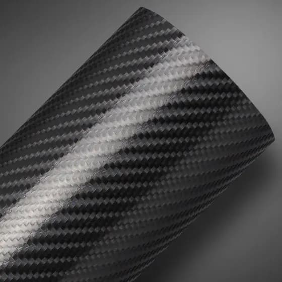 Adesivo 1,50m Fibra de Carbono 4D Externo e Interno, alta durabilidade, antibolhas.