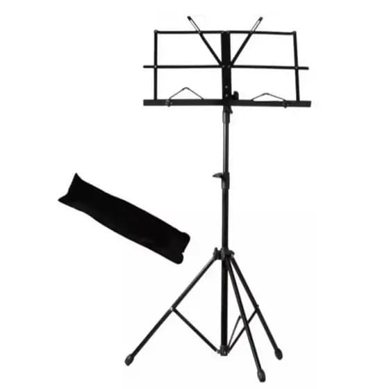Estante Partitura Suporte Pedestal Cavalete Bolsa Ferro - COM NF