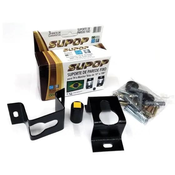Suporte Fixo De Parede Ou Painel Para Tv E Monitor De 10 A 100 Polegadas Supop - Quality