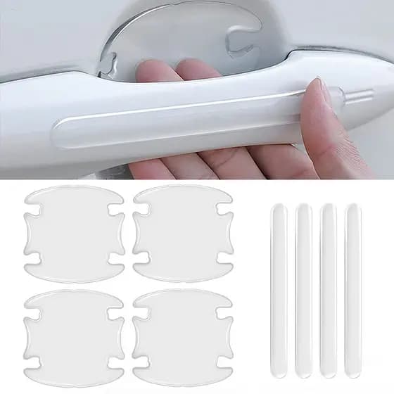 Kit Protetores 3D Alto Relevo Maçanetas Carro Universal - Anti Arranhões unha SKDSDJF093SDSFSDF23423