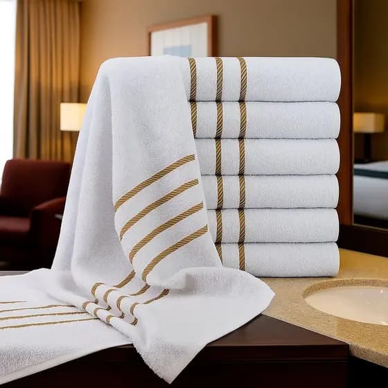 Toalha de Banho Dubai 330g/m² 70x130cm com Alta Absorção Extra Macia Grossa