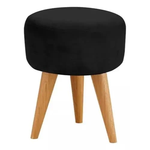 Puff Redondo Pé Palito Banqueta 36x36cm Reforçada - Várias Cores