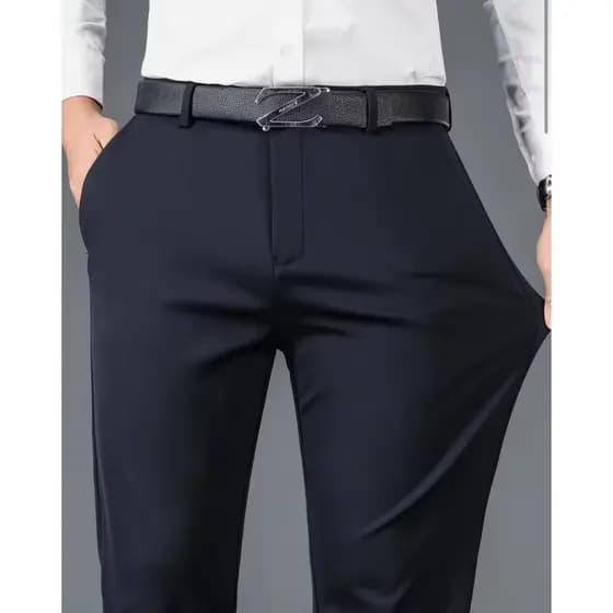 Calça Social Masculina em Seda Gelada Alta Elasticidade Confortavel Elegante