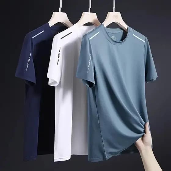 Kit 3 Camisetas Dry Fit Masculina Casual Treino Academia Esportes Exercícios Corrida