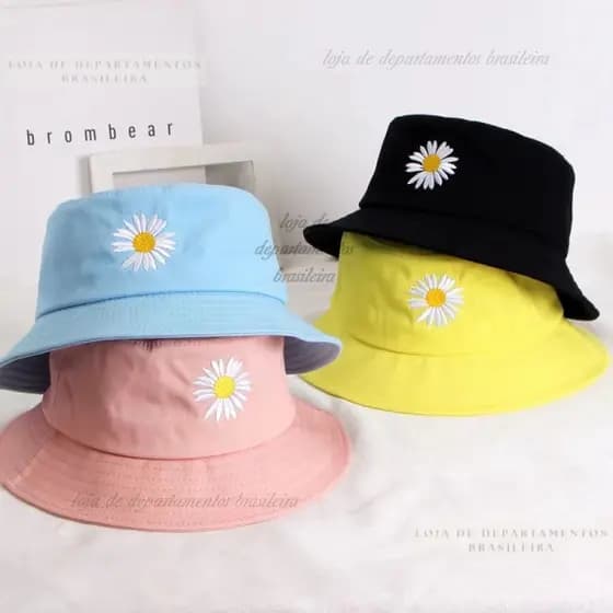Chapeu Boné Bucket Hat Das Blogueiras Feminino Moda Praia