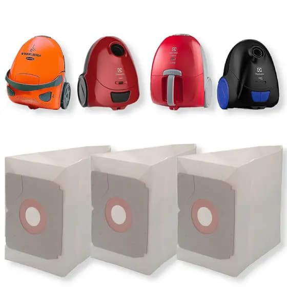 3 Saco Descartável para Aspirador de Pó Electrolux Nano / Neo Max e Black e Decker AP2000