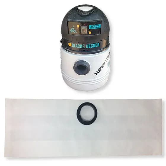 3 Saco Descartável para Aspirador de Pó Black e Decker Las 1100