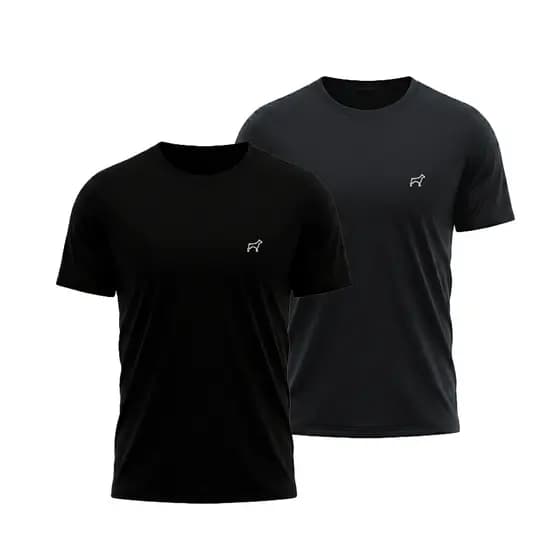 Kit 2 Camisetas Masculina Dry Fit Parvori - Academia Treino Esporte Corrida