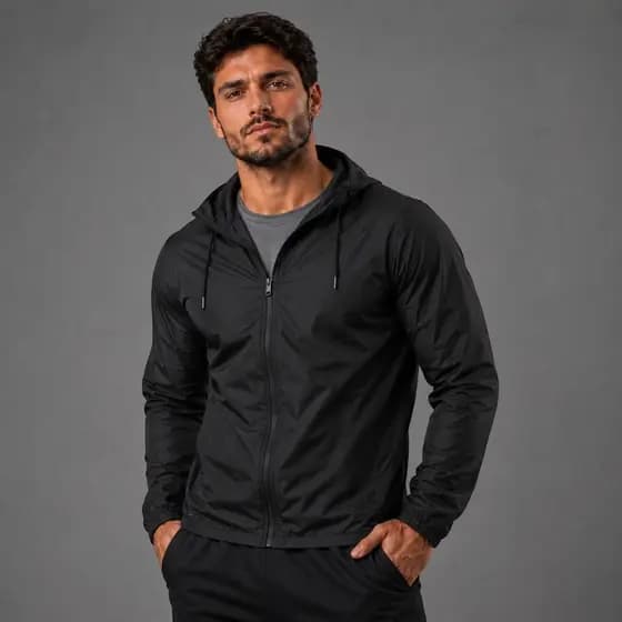 Corta Vento Original Masculino Jaqueta Impermeável Com Capuz
