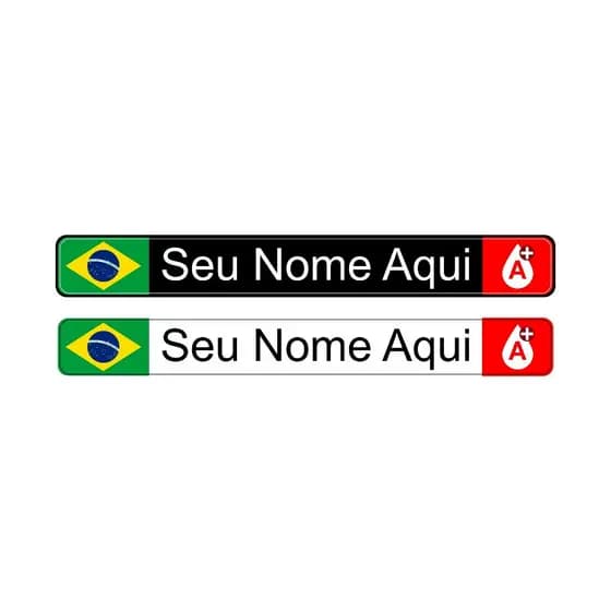 Adesivos Personalizado Nome+tipo Sanguineo Bike Capacete 07