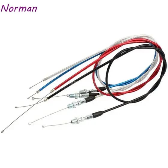 Cabo De Acelerador Universal Para Motocicleta NORMAN Fio De Aço Óleo De Parafuso Grande Especial Conector Motor