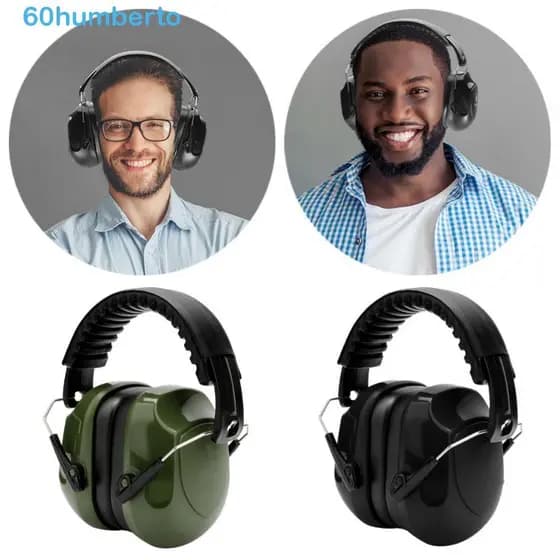 Protetores De Ouvido Antirruído HUMBERTO , Ajustáveis Para Cabeça SNR-34dB Com Redução De Ruído Eficazes