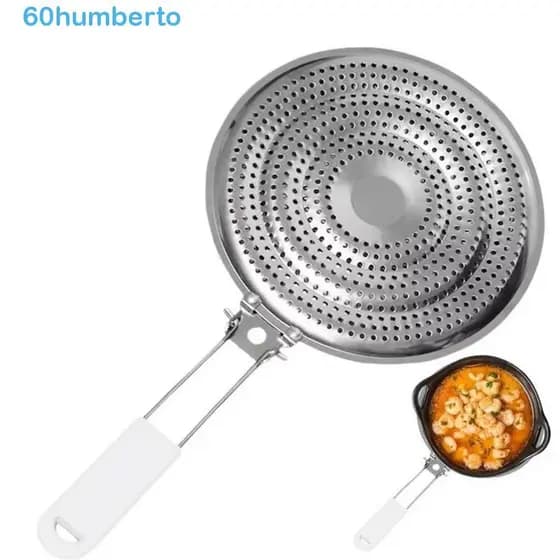 Difusor De Calor HUMBERTO , Almofadas De Isolamento De Aço Inoxidável Com Alça , Placa Redonda De Proteção Contra Chamas
