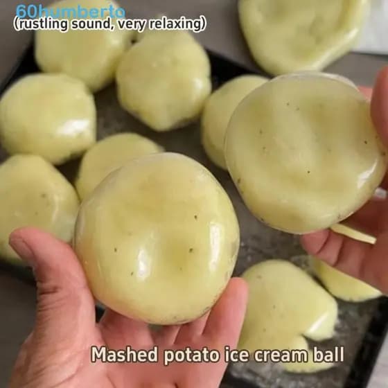 Bola Mole De Purê De Batata HUMBERTO , Brinquedo De Apertar Texturizado Com Som Enrugado Sensorial Realista